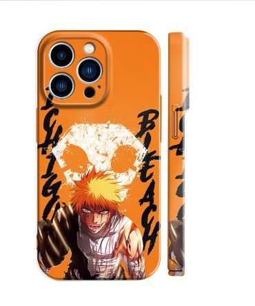 Iphone Case - Anime-Inspired Design, Shockproof, Vibrant Orange, Perfect Fit