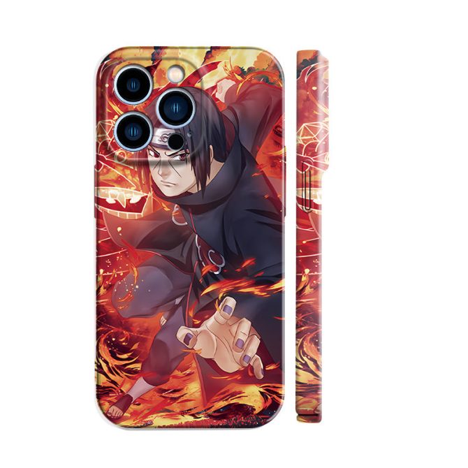 Anime Style Phone Case - Fiery Warrior Design For Iphone 13 Pro - Durable & Stylish Protection