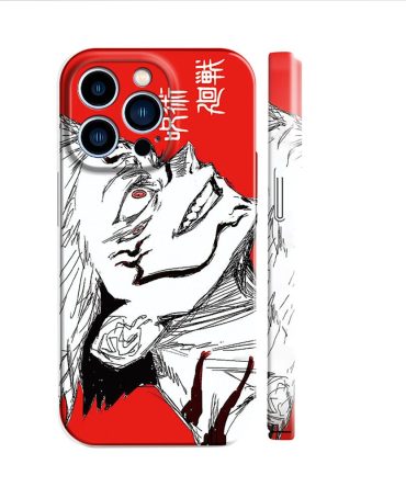 Anime Style Iphone Case - Vibrant Red & Black Design - Perfect Fit & Durable Protection