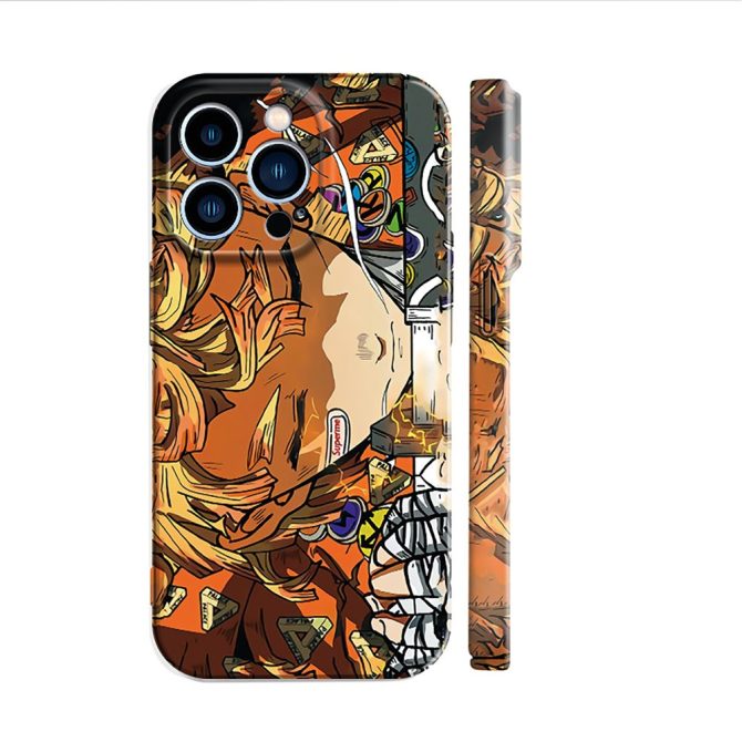 Anime-Inspired Iphone Case - Vibrant Art Design, Shockproof Protection For Stylish Fans - Image 2