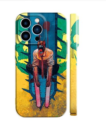 Vivid Anime Chainsaw Design Phone Case - Shockproof Cover For Iphone/Android - Unique Art Gift
