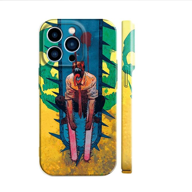 Vivid Anime Chainsaw Design Phone Case - Shockproof Cover For Iphone/Android - Unique Art Gift - Image 2