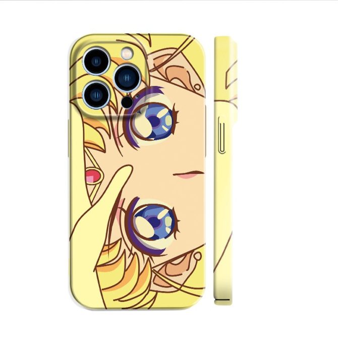 Anime Sailor Moon Iphone Case – Cute Yellow Cartoon Design For Fans - Image 2