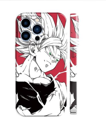 Anime Warrior Phone Case - Stylish Protective Cover For Iphone (Compatible Models) - Unique Red & White Design