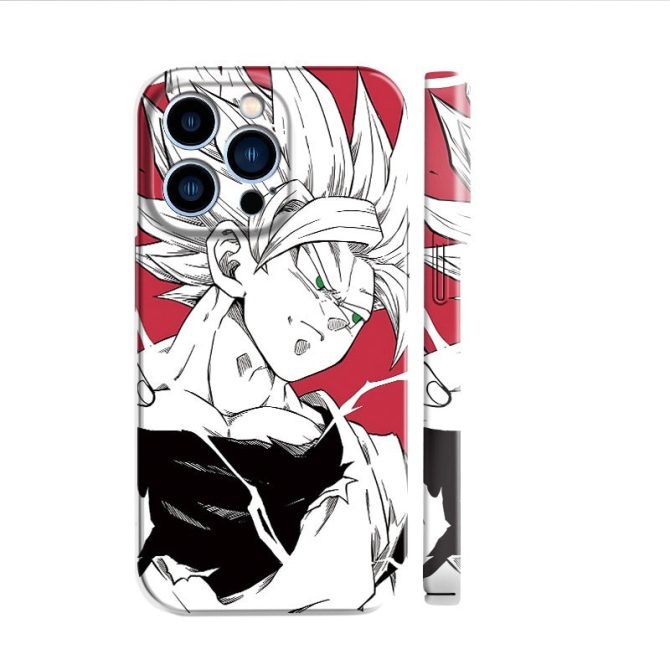 Anime Warrior Phone Case - Stylish Protective Cover For Iphone (Compatible Models) - Unique Red & White Design