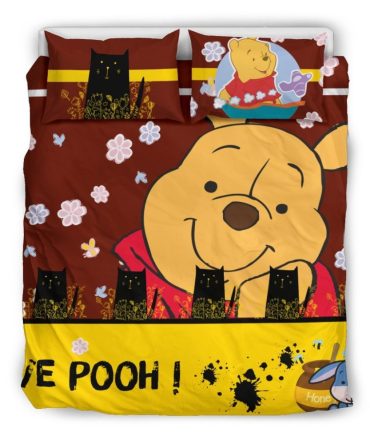 Cozy Winnie The Pooh Kids Bedding Set – Fun Cartoon Design For Toddlers, Soft & Durable Fabric