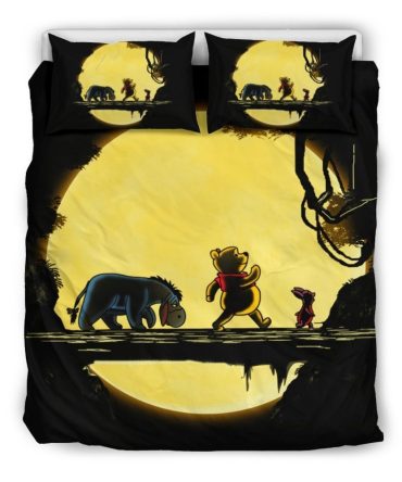 Cozy Cartoon Friends Bedding Set - Full/Queen Duvet Cover With Pillowcases - Kids' Room Decor