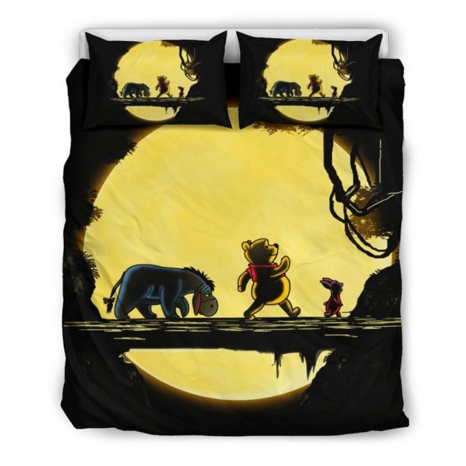 Cozy Cartoon Friends Bedding Set - Full/Queen Duvet Cover With Pillowcases - Kids' Room Decor