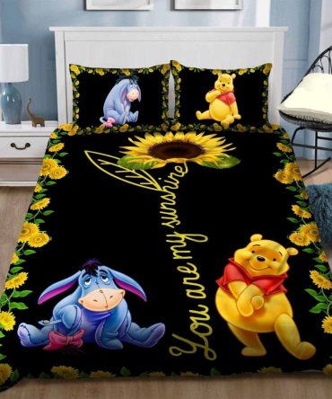 Cozy Sunflower & Bear Friends Comforter Set - Soft, Vibrant Bedding For Kids & Adults