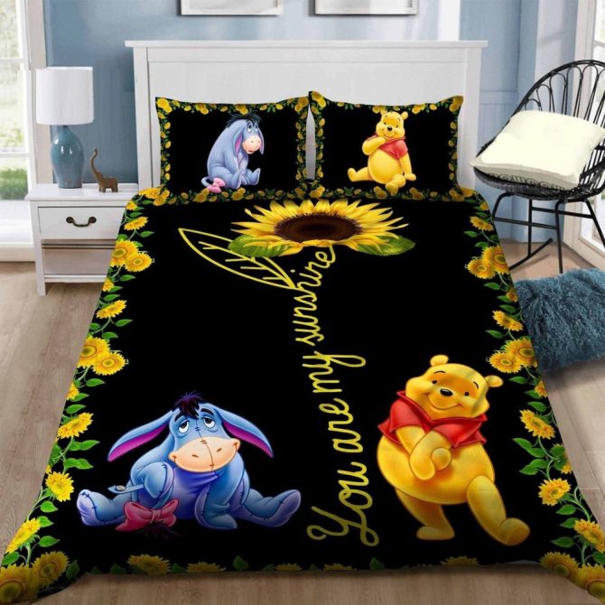 Cozy Sunflower & Bear Friends Comforter Set - Soft, Vibrant Bedding For Kids & Adults