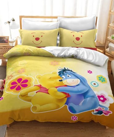 Cozy Cartoon Character Bedding Set - Vibrant Twin Size Comforter With Pillowcases For Kids
