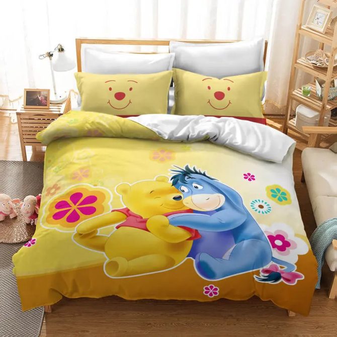 Cozy Cartoon Character Bedding Set - Vibrant Twin Size Comforter With Pillowcases For Kids
