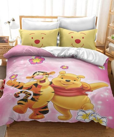 Cozy Kids' Winnie The Pooh & Tigger Bedding Set - Soft, Colorful, Twin/Full Sizes