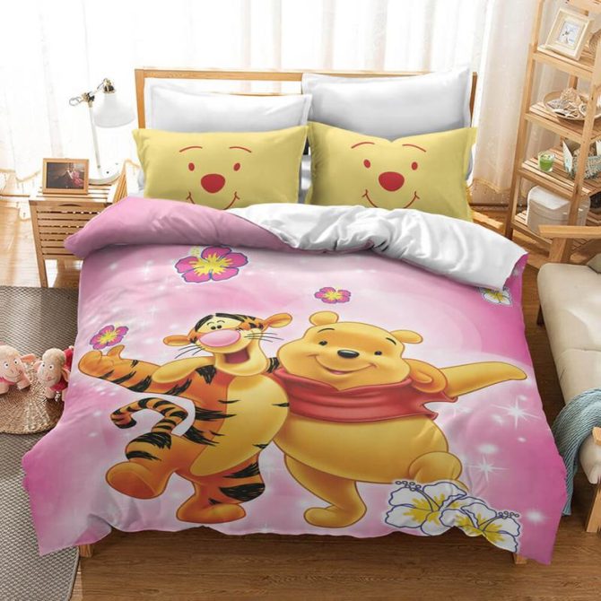 Cozy Kids' Winnie The Pooh & Tigger Bedding Set - Soft, Colorful, Twin/Full Sizes