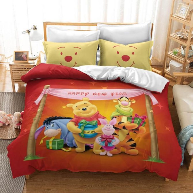 Cozy Cartoon Character Bedding Set – Festive & Cheerful Design For Kids' Rooms