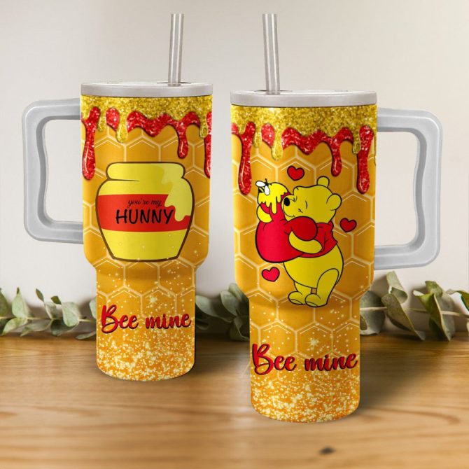 Bee Mine Honey Mug With Straw - Cute Bear Design, Perfect Gift For Loved Ones