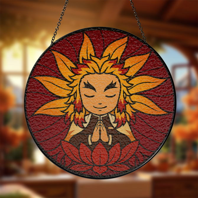 Vibrant Sunflower Mandala Wall Art – Spiritual Home Decor Hanging