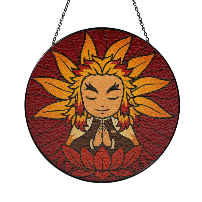 Vibrant Sunflower Mandala Wall Art – Spiritual Home Decor Hanging - Image 3