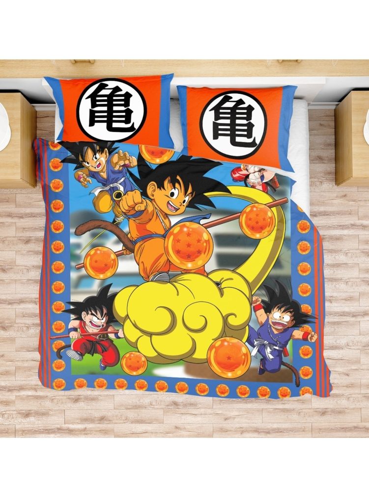 Vibrant Anime Character Bedding Set - Twin Size Comforter & Pillowcases