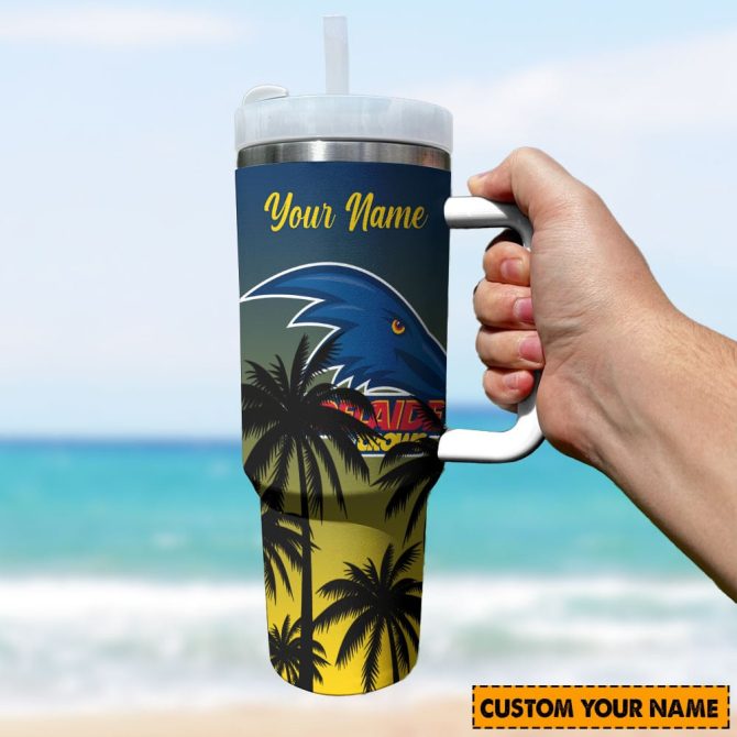 Custom Name Palm Tree Tumbler With Straw & Handle - Tropical Design, 20Oz - Perfect Personalized Gift - Image 3