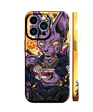 Vibrant Anime Cat Warrior Phone Case - Cosmic Ramen Design For Iphone 14 Pro Max