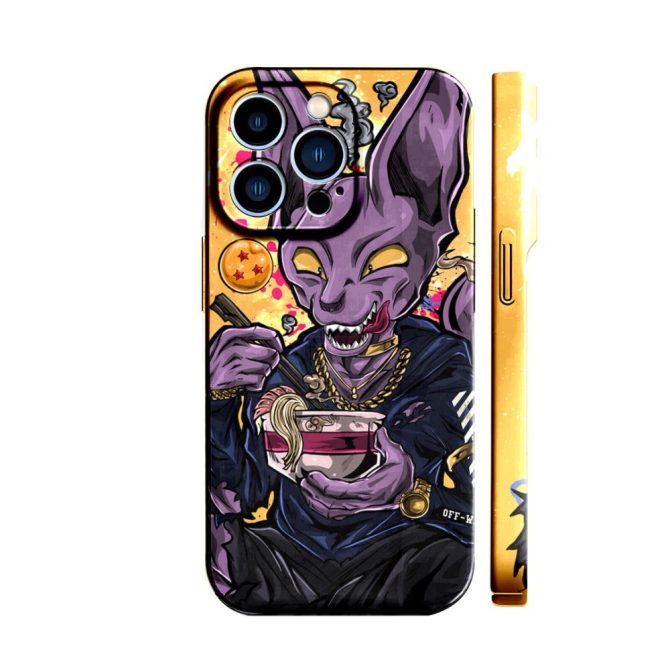 Vibrant Anime Cat Warrior Phone Case - Cosmic Ramen Design For Iphone 14 Pro Max