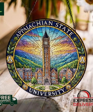 Appalachian State University Stained Glass Suncatcher - Free Shipping & Express Delivery