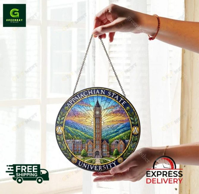 Appalachian State University Stained Glass Suncatcher - Free Shipping & Express Delivery - Image 3