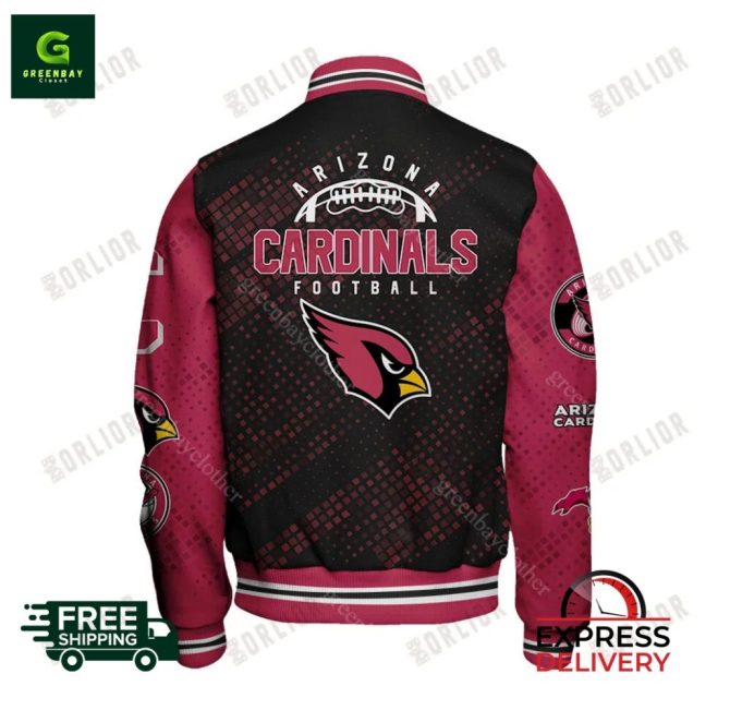 Arizona Cardinals Varsity Jacket - Stylish Football Fan Gear , Free Shipping! - Image 2
