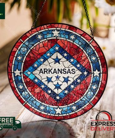 Stunning Arkansas Stained Glass Wall Art - Free Shipping & Express Delivery!