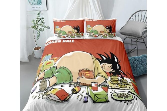 Cozy Dragon Ball Bedding Set - Anime Comforter & Pillowcases For Fans - Image 2