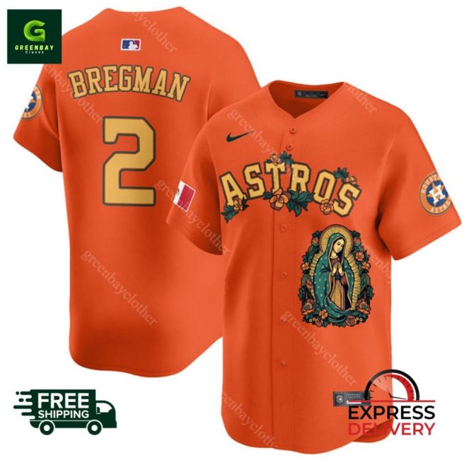 Astros Bregman #2 Jersey - Limited Edition Design, Free Shipping & Express Delivery!