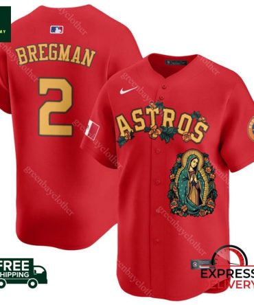 Astros Red Jersey Bregman #2 – Limited Edition With Iconic Design – Fast & Free Shipping