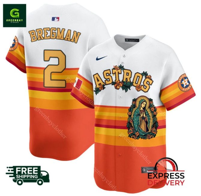 Astros Bregman #2 Jersey - Limited Edition, Fast Delivery & Free Shipping!