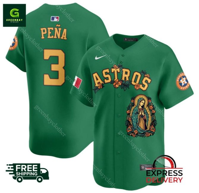 Limited Edition Green Astros Jersey - Fast Shipping & Free Delivery!