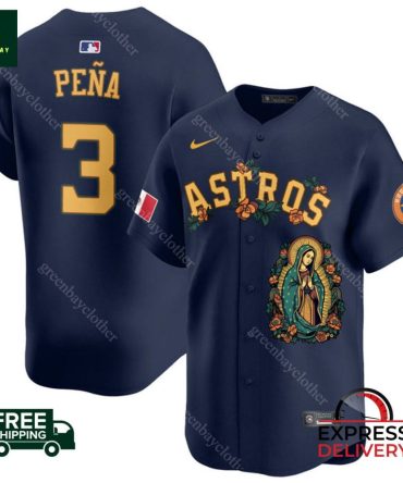Astros Jersey Peña #3 – Limited Edition Design – Free Express Shipping!