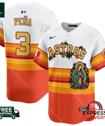 Limited Edition Astros Jersey - Peña #3 , Fast Shipping & Free Delivery!