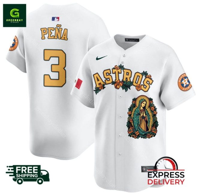 Astros Peña #3 Jersey - Limited Edition, Fast Shipping - Free Delivery!