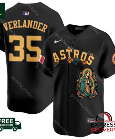 Astros Verlander #35 Black Jersey - Unique Design, Free Shipping & Express Delivery!