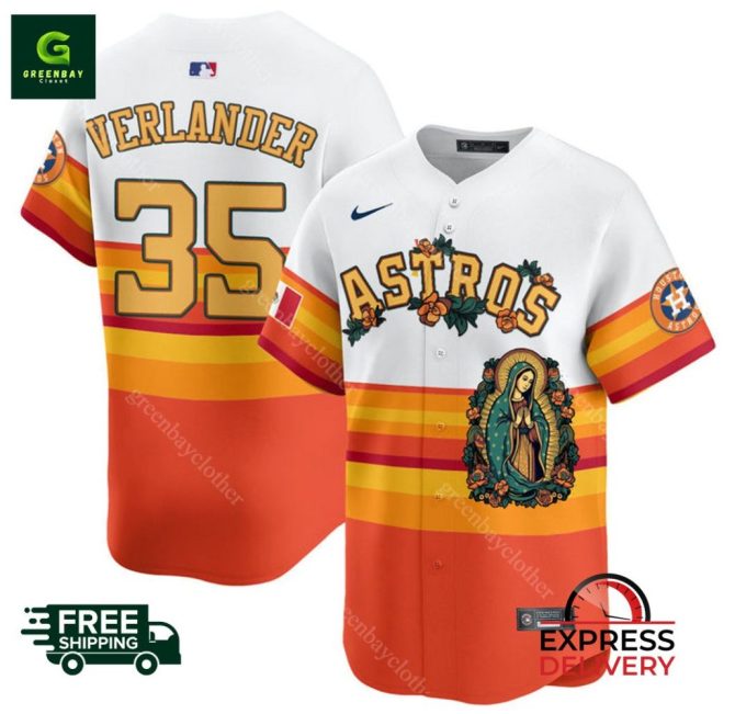 Limited Edition Astros Jersey - Verlander #35 - Free & Express Shipping!