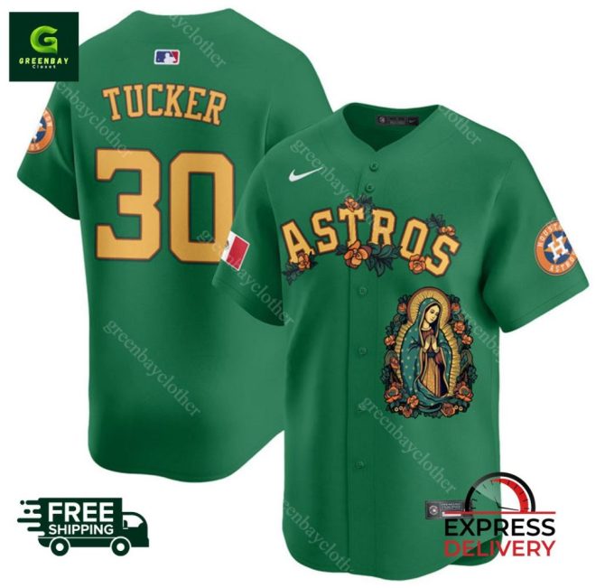 Limited Edition Astros Green Jersey - Tucker #30 - Free Shipping & Fast Delivery!