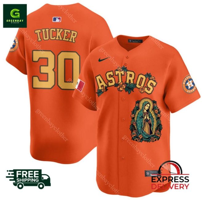Astros Tucker #30 Custom Jersey - Limited Edition Design - Fast & Free Shipping!