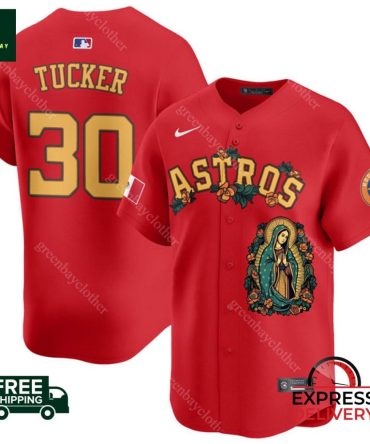 Astros #30 Tucker Red Jersey - Unique Design & Fast Free Shipping!