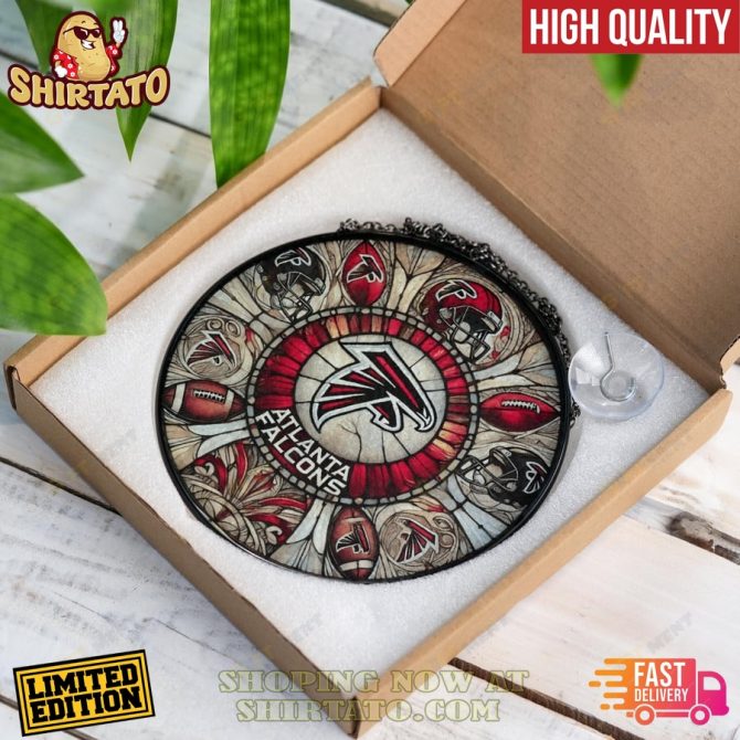 Limited Edition Atlanta Falcons Stained Glass Suncatcher – High Quality, Fast Delivery! - Image 2