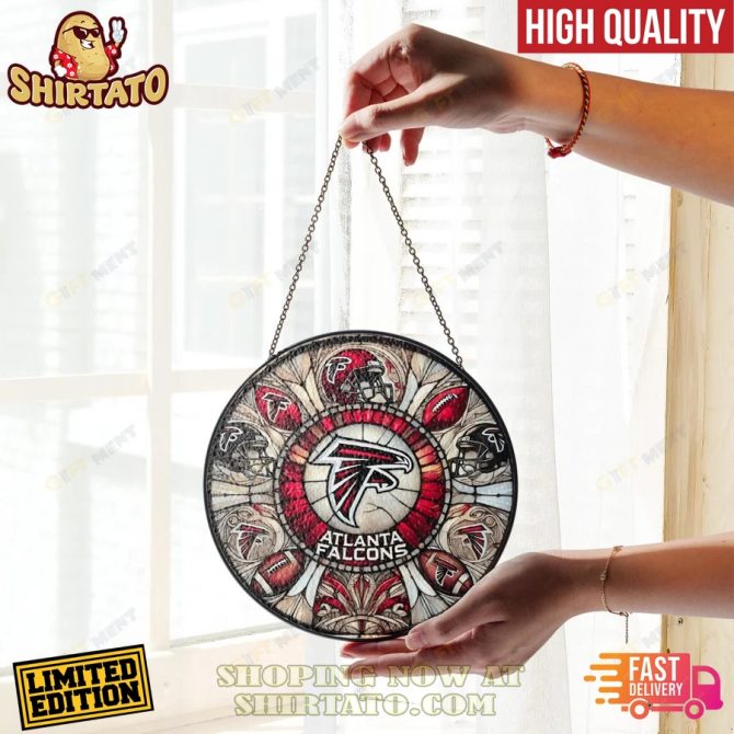 Limited Edition Atlanta Falcons Stained Glass Suncatcher – High Quality, Fast Delivery! - Image 3