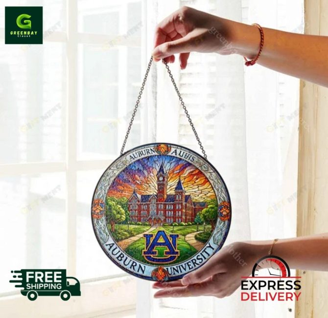 Stunning Auburn University Stained Glass Suncatcher – Free Shipping & Express Delivery - Image 3
