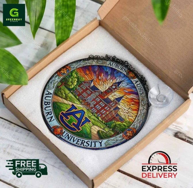 Stunning Auburn University Stained Glass Suncatcher – Free Shipping & Express Delivery - Image 5