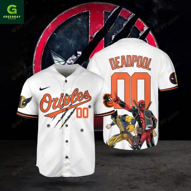 Limited Edition Deadpool Orioles Baseball Jersey - Unique Fan Apparel