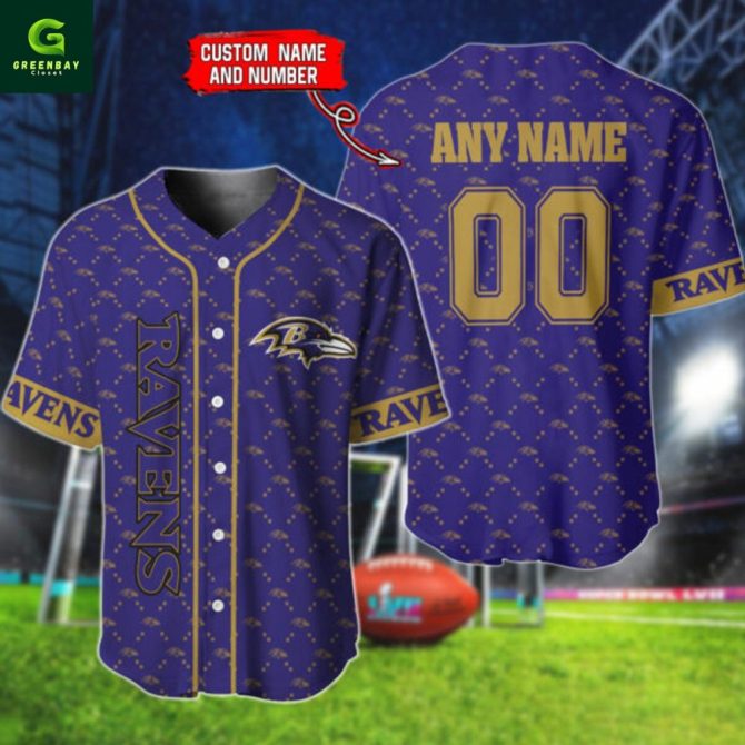 Custom Ravens Jersey - Personalize With Your Name & Number - Perfect Gift For Fans! - Image 3