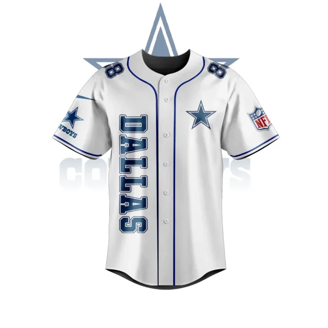Men'S Dallas Cowboys Baseball Jersey - Stylish Fan Apparel With Logo & Graphics - Image 2
